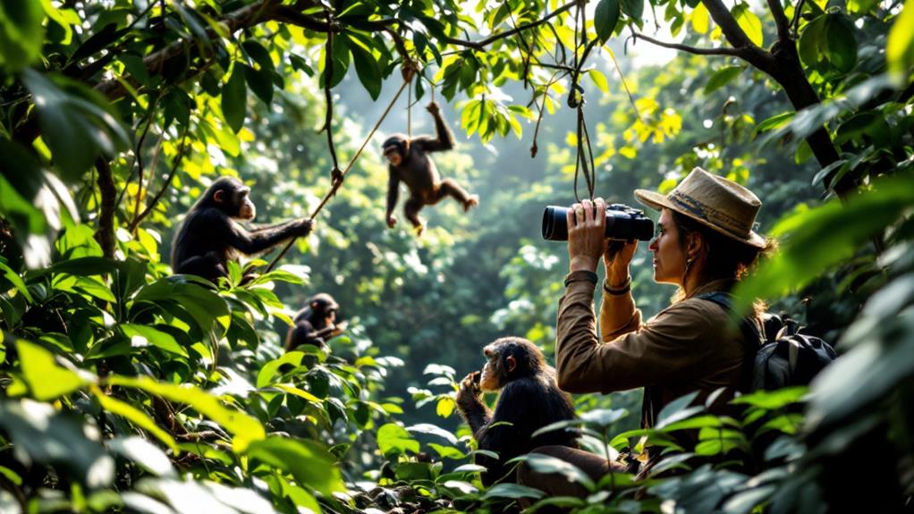 observing primate behavior techniques